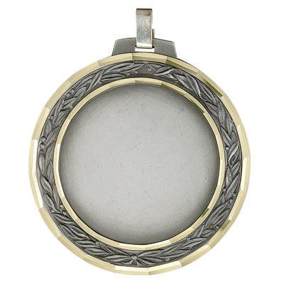 2-3/4 INCH DIE STRUCK MEDAL HOLDS 2 INCH INSERT - MULTIPLE COLORS
