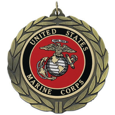 2-3/4 INCH MEDAL FRAME, U.S. MARINE CORPS MEDALLION