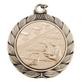 2 3/4 INCH MEDAL FRAME WITH SWIMMING MEDALLION - MULTIPLE COLORS