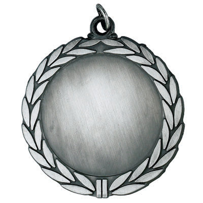 2-3/4 INCH SILVER MEDAL ANTIQUE WREATH BORDER FRAME