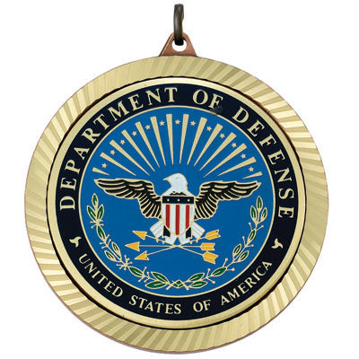 2-3/8 INCH MEDAL FRAME, DEPT. OF DEFENSE MEDALLION