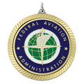 2-3/8 INCH MEDAL FRAME, FED. AVIATION ADMIN. MEDALLION