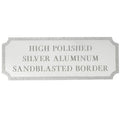 2-7/8 X 1-1/16 SILVER ALUMINUM PLATE
