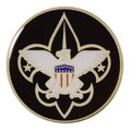 2-Inch in Diameter Round Metal Mylar-Epoxy Boy Scouts Peel-and-Stick Insert