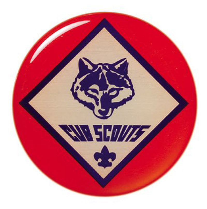 2-Inch in Diameter Round Metal Mylar-Epoxy Cub Scouts Peel-and-Stick Insert
