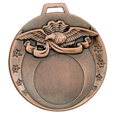 2 INCH DIE CAST MEDAL FRAME HOLDS 1 INCH INSERT - MULTIPLE COLORS