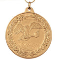 2 Inch Die-Struck Achievement Medal with Antique Finish in Gold, Silver, or Bronze