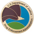 2 INCH ETCHED DRUG ENFORCEMENT AGENCY MEDALLION INSERT