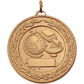 2 Inch Die-Struck Academic Themed Medal with Antique Finish in Gold, Silver, or Bronze