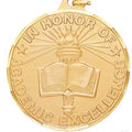 2 Inch Customizable Academic Excellence Medal in Gold