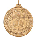 2 Inch Die-Struck Academic Excellence Medal with Antique Finish in Gold, Silver, or Bronze