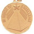 2 Inch Customizable Excellence Medal in Gold, or Silver