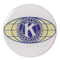 2-Inch in Diameter Round Metal Mylar-Epoxy Kiwanis Peel-and-Stick Insert