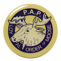 2-Inch in Diameter Round Metal Mylar-Epoxy P.A.P. Themed Peel-and-Stick Insert