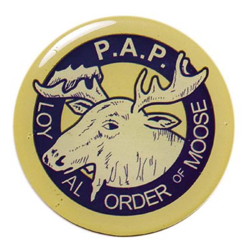 2-Inch in Diameter Round Metal Mylar-Epoxy P.A.P. Themed Peel-and-Stick Insert