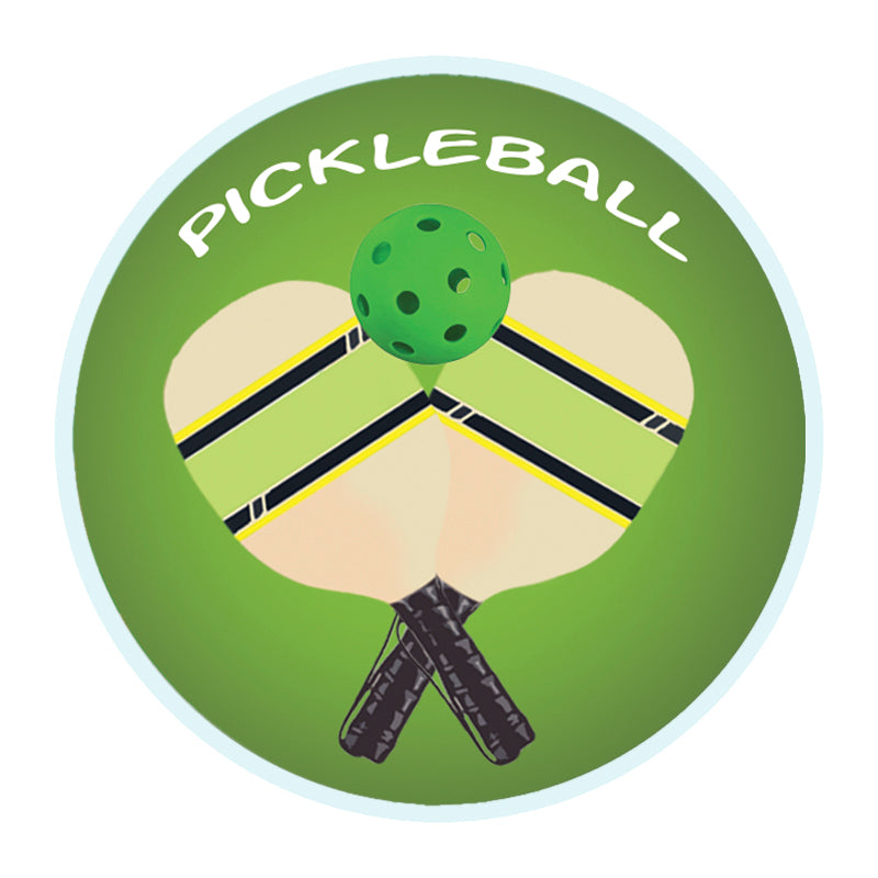 2 INCH PICKLEBALL MYLAR MEDALLION INSERT DISC