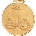 2 Inch Customizable Reading Medal in Gold or Bronze