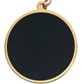 2 INCH ROUND BLACK SCREENED BLANK MEDAL FOR ENGRAVING