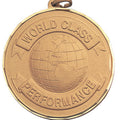 2 Inch Customizable World Class Performance Medal in Gold