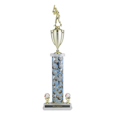 22, 23, 24 INCH SPORT COLUMN WITH TROPHY CUP AND TWO SPORT TRIMS