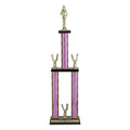 26, 28, 29 INCH THREE COLUMN MOONBEAM TROPHY WITH EAGLE TRIMS AND TAKES FIGURE