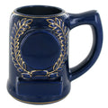 28 OUNCE BLUE BEER MUG WITHOUT 2 INCH INSERT AND PLATE