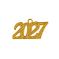 Graduation Year Date Charm – Gold & Silver