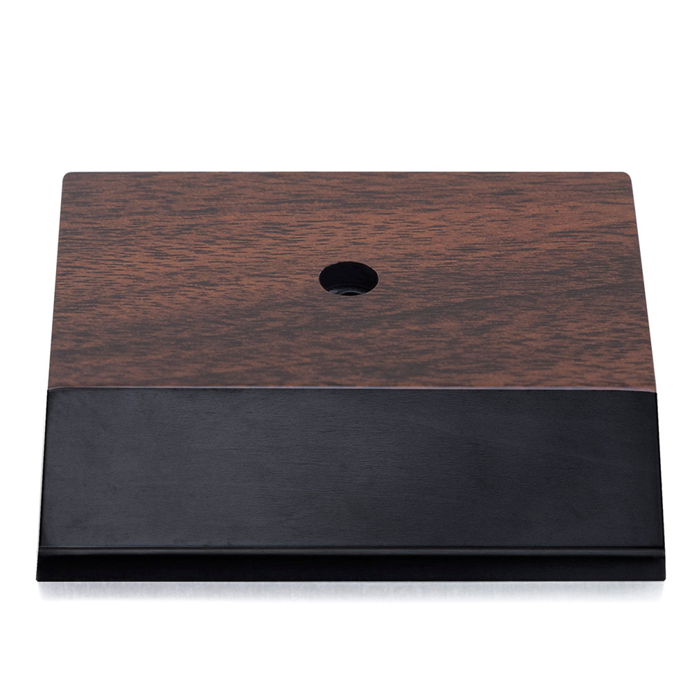 3-1/2 X 3 WALNUT PLASTIC BASE