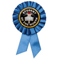 3-1/2" x 6" ROSETTE BLUE RIBBON, 2 STREAMER HOLDS 2" MYLAR INSERT