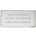 3-1/8 X 1-9/16 SILVER ALUMINUM PLATE