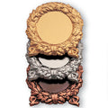 3-3/8 LAUREL WREATH HOLDS 2 INCH INSERT - MULTIPLE COLORS