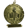 3 Inch Excellence Sculptured Medal in Bright Gold