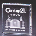 3 INCH OPTICAL CRYSTAL PAPERWEIGHT