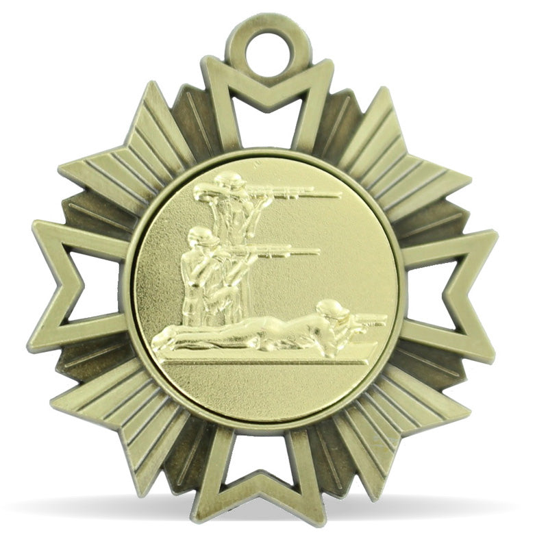 3-POSITION SHOOTING MEDAL, GOLD