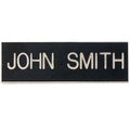 3 X 1 INCH CLUTCH BACK FINDING BLACK PLASTIC NAME BADGE