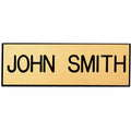 3 X 1 INCH CLUTCH BACK FINDING PIN GOLD PLASTIC NAME BADGE