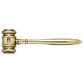 3" x 10" INCH GAVEL PLAQUE MOUNT IN DIE CAST BRASS POLISHED FINISH