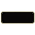 3 x 8 1/2 INCH BLACK BRASS PERPETUAL ENGRAVING PLATE