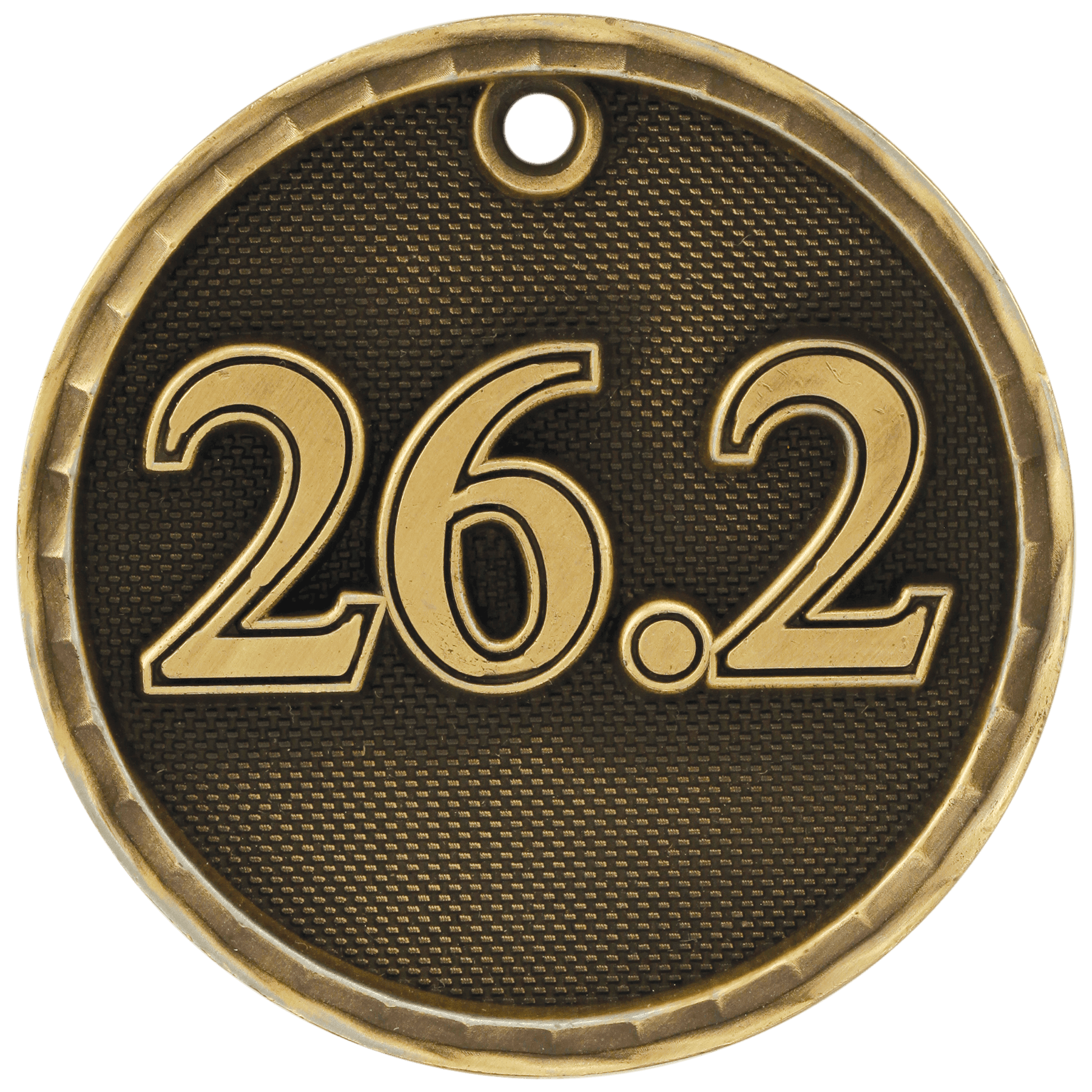 Antique Gold 2" 3D Marathon Medal