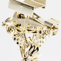 4-1/2 INCH GOLD PLASTIC SPRINT CAR