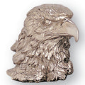 4-1/2 INCH BRIGHT SILVER EAGLE HEAD