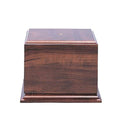 4-1/8 x 4-15/16 x 3-3/16 INCH WALNUT FINISH WOOD BASE