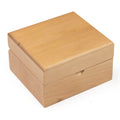 4-1/4 x 4-3/4 x 2-3/4 HARD WOOD KEEPSAKE BOX