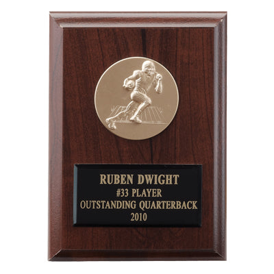 4-1/4 X 6 INCH PLAQUE WITH BLACK PLATE TAKES INSERT