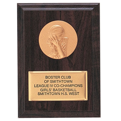 4-1/4 X 6  INCH PLAQUE WITH GOLD PLATE TAKES INSERT
