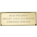 4-1/8 X 1-9/16 GOLD ALUMINUM PLATE