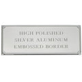 4-1/8 X 1-9/16 SILVER ALUMINUM PLATE