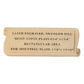 4-11/16X1-3/4 RESIN SCROLL PLATE
