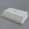 4-3/8 X 3-5/8 X 1-1/8 WHITE PLASTIC BASE