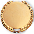 4 INCH CAST GOLD WREATH HOLDS 3 INCH INSERT